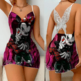thumbnail image 1 of Mini vestido pijama falda lazo nudo vestidos de fiesta superficie satinada Minnie Mouse Disney Mickey moda mujer verano 2024 mujeres elegantes, 1 of 5