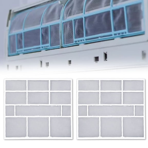 2 Pack Air Conditioning Filter Accessories with Dustproof Hanging Screen Design