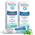 thumbnail image 1 of Pasta de dientes Salivea, relajante para boca seca, menta, 120 ml (paquete de 2), 1 of 6