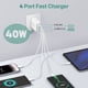 thumbnail image 3 of [Cargador] [USB C] [Cargador de pared] PD+QC de 40 W y 4 puertos [paquete de 2], 3 of 7