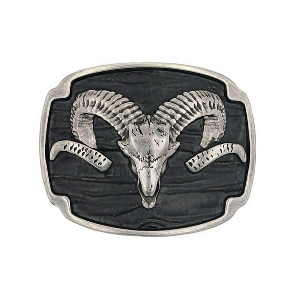 Montana Silversmiths Belt Buckle Mountain Bighorn Sheep Silver A978S