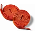 thumbnail image 3 of Bread Elastic Shoelaces – Tie once, Slip on – Stretch Shoelaces that Look Real for Sneakers, Boots & Everyday Wear, Coral Orange, 54", 3 of 9
