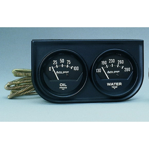 Auto Meter Produits 2345 Jauge de Pression d'Huile / Température de l'Eau Autogage (R)