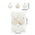 thumbnail image 3 of PEIBang 6 Pcs Christmas Tree Balls,2.4inch Flocked Decorative Hanging Ornaments for Holiday Wedding Party Decorations, 3 of 6