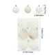 thumbnail image 1 of Adornos navideños, regalos navideños, bolas navideñas flocadas de 6 cm, bolas colgantes de plástico con purpurina, juego de seis bolas decorativas para árbol de Navidad., 1 of 4