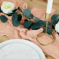 thumbnail image 2 of Koyal Wholesale Gauze Cheesecloth Table Runner Fabric Netting Sheer Tablecloth, Blush Pink, 2 of 5