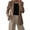 Khaki, variant on Yigetop Suit Jackets for Women, Turn Down Collar Tie Up Women Elegant Lady Long Sleeve with Belt Professional Blazers for Women Beige L