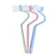 thumbnail image 1 of 5pcs Portable V-shaped Toilet Brushes Scrubbers Curved Handle Cleaning Brushes Cleaners (Random Color), 1 of 2