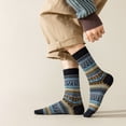 thumbnail image 2 of 3 Paires de Bas en Coton Automne et Hiver, Style Rétro Coloré Mode, Respirant et Confortable Style Décontracté de Rue Couleur Image 3 Paires EU 39-44, 2 of 6