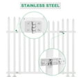 thumbnail image 4 of Garpans Vinyl Picket Fence 44" x 36" White Fence Screens, No Dig Installation, 2 Pack, 4 of 8