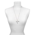 thumbnail image 3 of Delight Jewelry Silvertone Crystal Initial - G - Always My Mother Bar Zoe Necklace, 3 of 4