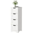 Homfa Modern Bathroom Floor with 4 Drawers, Free Standing