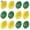 Green 6pcs+Yellow 6pcs, variant on Luxtrada 12/6pcs Fake Lemon Artificial Fruits Lifelike Lemons Simulation Lemon Green and Yellow Lemon Mixed Set for Home Fruit Shop Supermarket Desk Office Or Props