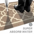 thumbnail image 4 of Felpudo de interior, moderno, absorbente, lavable a máquina, antideslizante, para entrada, interior, exterior, puerta trasera, pasillo, 60 x 90 cm, color beige, 4 of 5