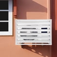 thumbnail image 4 of Aluminum Alloy Air Conditioner Fence Screen for Outdoor with Top Storage Shelf 39*20*28" White, 4 of 11