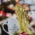 thumbnail image 2 of Gold Foil Ribbon Sticks,Tinsel Party Streamers,Wedding Streamers with Gold Star,Costume Props Stick for Holiday Celebrations,Performances, 2 of 5