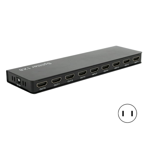 Ccdes Splitter HDMI Splitter High Definition Splitter 1 In 8 Out Splitter 1 x 8 HDMI Splitter HDMI 2.0 High Definition Splitter