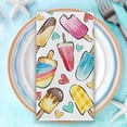 thumbnail image 5 of Hello Summer Popsicles Kitchen Dish Towels Set of 2, Rainbow Love Hearts Hand Towel Drying Baking Cooking Cloth, Seasonal Home Kitchen Decor 18x26, 5 of 6