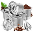 thumbnail image 1 of NESSUS Paquete de 4 K Cups reutilizables de acero inoxidable para Keurig, 1 of 7
