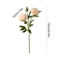 thumbnail image 3 of Yhmxh Artificial Peony Flower Stems, 29.52in Long Stems Real Touch Silk Peonies, Realistic Peony Branches Arrangement Peony Flower for Christmas Home Vase Party Wedding Bouquet Decor, 3 of 6