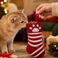thumbnail image 4 of Christmas Knit Stocking Small Gift Bags for Pet Cats and Dogs, Holiday Candy Holder, Knitted Sock Decoration for Christmas Tree and Fireplace Hanging Decor, 4 of 4
