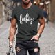 thumbnail image 5 of Camiseta de Manga Corta Impresa de Estilo Masculino, Tops Cortos para las Mujeres Pullover Casual Primavera Verano Uso Diario, 5 of 5