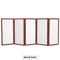 thumbnail image 7 of Red Lantern 3 ft. Short Window Pane Shoji Screen - Rosewood - 5 Panels, 7 of 7
