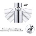 thumbnail image 3 of Aireador para grifo Toega giratorio 360° de doble flujo, cromo, 3 of 7