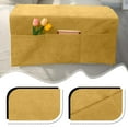 thumbnail image 5 of Non-Slip Sofa Armrest Covers with 3 Pockets - Washable Pet-Friendly Couch Arm Covers, Remote Control Storage Sleeves for Living Room Furniture, 5 of 7