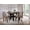 Mango Oak/Beige - 5-Piece, variant on Coaster Patterson 5-Piece Counter Height Dining Set, Mango Oak