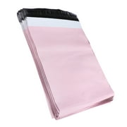 50 Pcs Courier Bag Plastic Envelopes with Closure Poly Mailer Logistics Shipping Printable Thicken Pink
