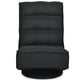 thumbnail image 4 of Costway Silla a ras de suelo giratoria a 360°, silla de gaming regulable en 5 posiciones, sillón con respaldo cómodo, silla para videojuegos para adultos, negro, 4 of 5
