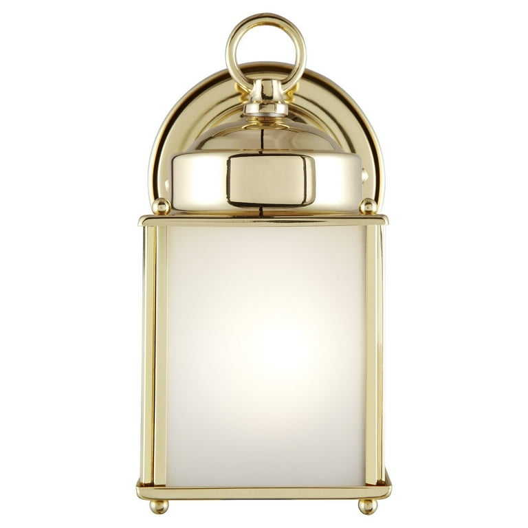 Generation Lighting New Castle Outdoor Wall Lantern - One Light Black Finish