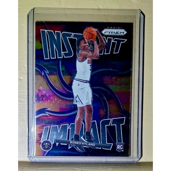 Bones Hyland 2021-22 Panini Prizm Instant Impact NBA #6 Rookie Card