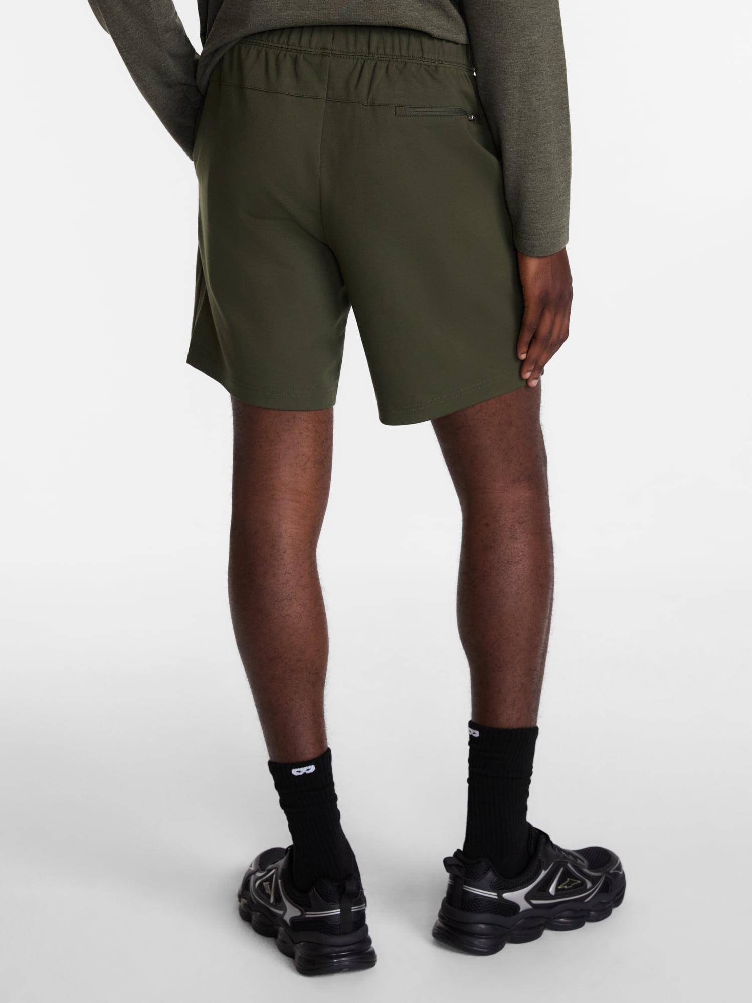 Athletic Works Men's and Big Men's Ponte Knit Shorts, Sizes XS-3XL