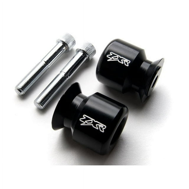 Krator ZXR Logo Black Swingarm Spools Sliders Motorcycle Compatible with Kawasaki Ninja ZX-6 ZX600 1998-2002
