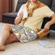 thumbnail image 5 of Fotbe Paisley Floral 5 Pantalones Cortos de Pijama para Hombre, Ropa de Dormir, Pantalones de Pijama Cortos para Hombre-4X-Large, 5 of 6