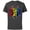 Charcoal, variant on Avengers Christmas Family Trip Merry & Bright Dad - Short Sleeve Cotton T-Shirt for Adults - Customized-Navy