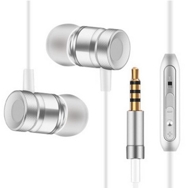 Puerto de 3,5 mm en la oreja Super Bass Control de línea Auricular Teléfono Aleación de aluminio Auriculares Micrófono Auriculares con cable Monstrate PJ7355-02