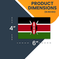 thumbnail image 2 of Magnet Me Up Kenya Kenyan Flag Vinyl Automotive Magnet Decal, 4x6 Inches, 2 of 7