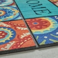 thumbnail image 3 of Mohawk Home Doorscapes Mat Welcome Exotic Tiles Mat Scatter, 1'6"x2'6", Teal & Blue, 3 of 3