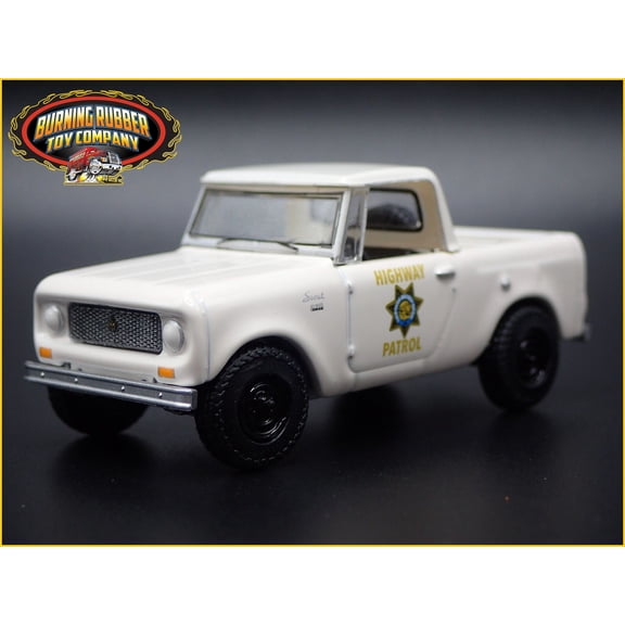 Open Box 1964 64 INTERNATIONAL HARVESTER SCOUT CALIFORNIA HIGHWAY PATROL 1:64 DIECAST CAR