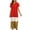Red, variant on QUYUON Womens T Shirt Long Dress Casual Color Block Maxi Dress Summer Striped Printed V-Neck Short Sleeve Ankle Length Dresses Beach Sundress Loose Shirt Long Dress