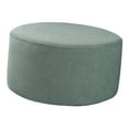 thumbnail image 4 of Ottoman Slipcovers Round Ottoman Footstool Cover Removable Green, 4 of 8