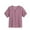 Purple, variant on ZyeKqe Plus Size Summer Tops for Women Short Sleeve Shirts Round Neck T Shirts Loose Fitted Loungewear