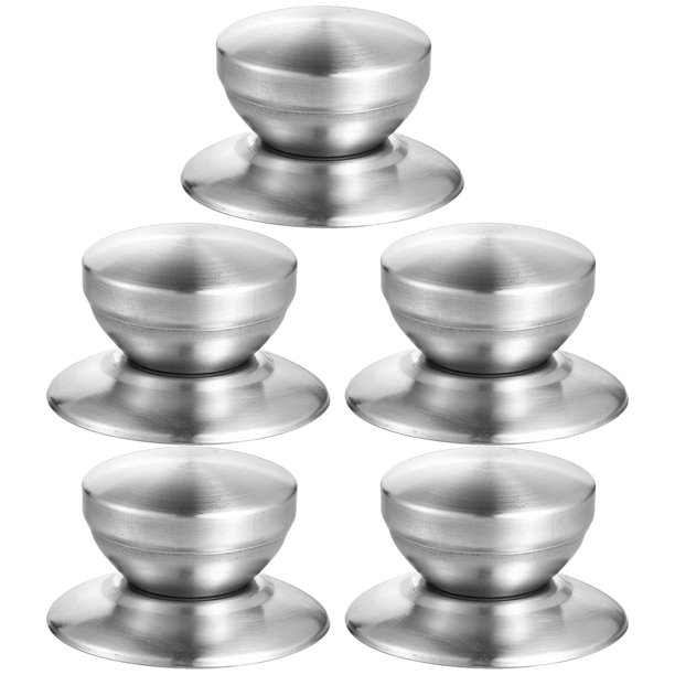 5 perillas de tapa reemplazables, manijas de tapa de metal, manijas de tapa de olla, accesorios para manijas de olla
