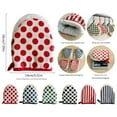 thumbnail image 4 of Mitaines de Four Résistantes à la Chaleur à Pois Style Japonais pour Usage Domestique, Gants Micro-Ondes (Pois Rouges), 4 of 7