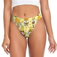 thumbnail image 1 of Balery Garden Honeybee Gnomes Tangas de Algodón para Mujer con Estampado – Ropa Interior Sexy, Transpirable, G-string-3X-Large, 1 of 6