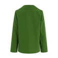 thumbnail image 4 of Sopiago Women's Long Blazer Jackets Long Sleeve Lapel Pockets Loose Fit Work Casual Blazers for Women Green,XL, 4 of 5