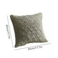 thumbnail image 3 of TerraHaven Plush Geometric 3D Pillow Cover, Soft Fuzzy Fabric, Removable Washable, 45x45cm, Decorative for Sofa Waist, 3 of 6
